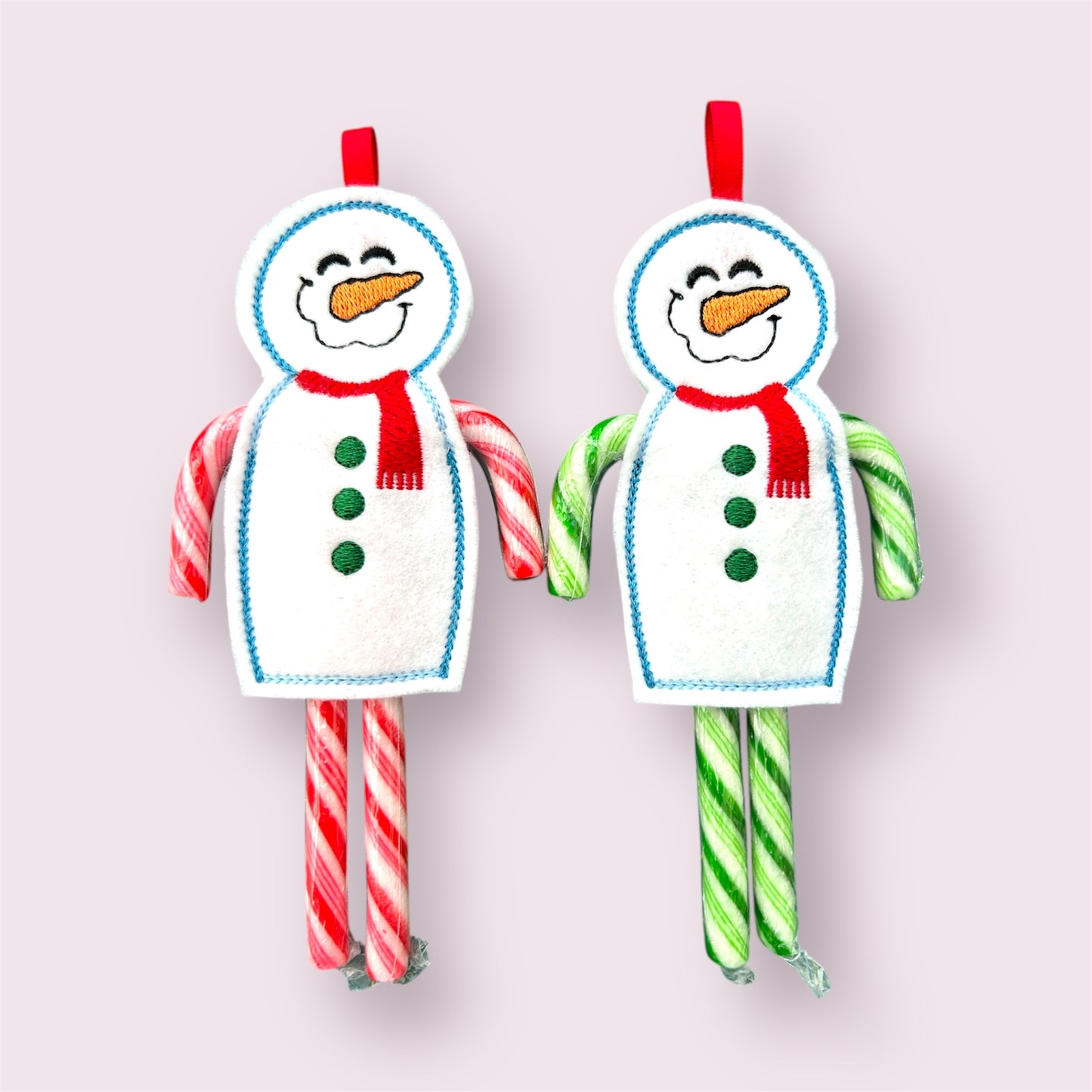 Snowman Candy Cane Hanging Tree Decoration