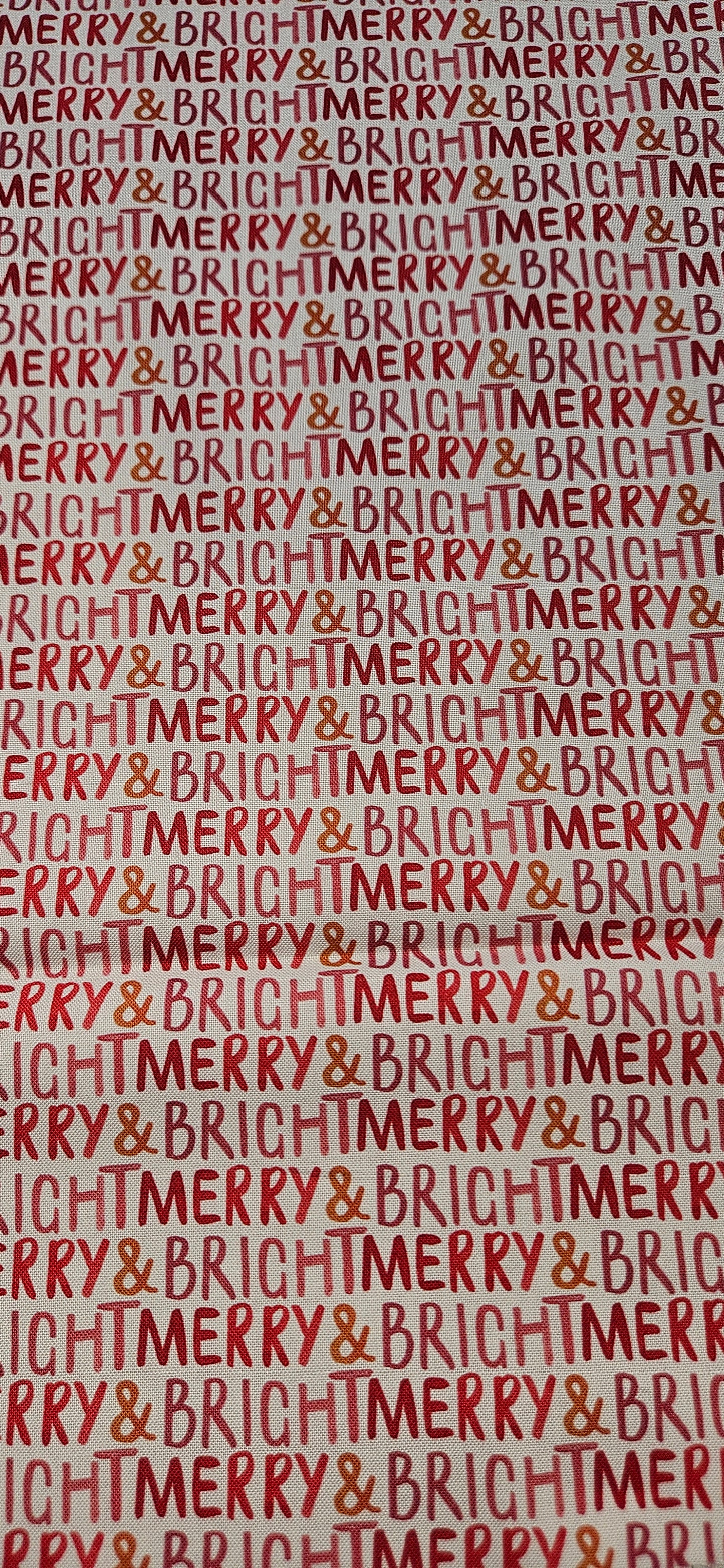 Lewis & Irene Merry Happy Christmas by Bluebellgray – Merry & Bright Candy Cotton Fabric | 100% Premium Quilting Cotton