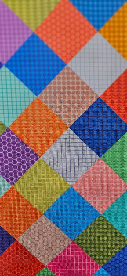 Lewis & Irene Patchwork Multi Cotton Fabric – Animal Alphabet Collection | 100% Quilting Cotton