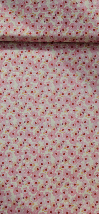 Lewis & Irene Cotton Fabric - Flower Market Collection - Pink Roses