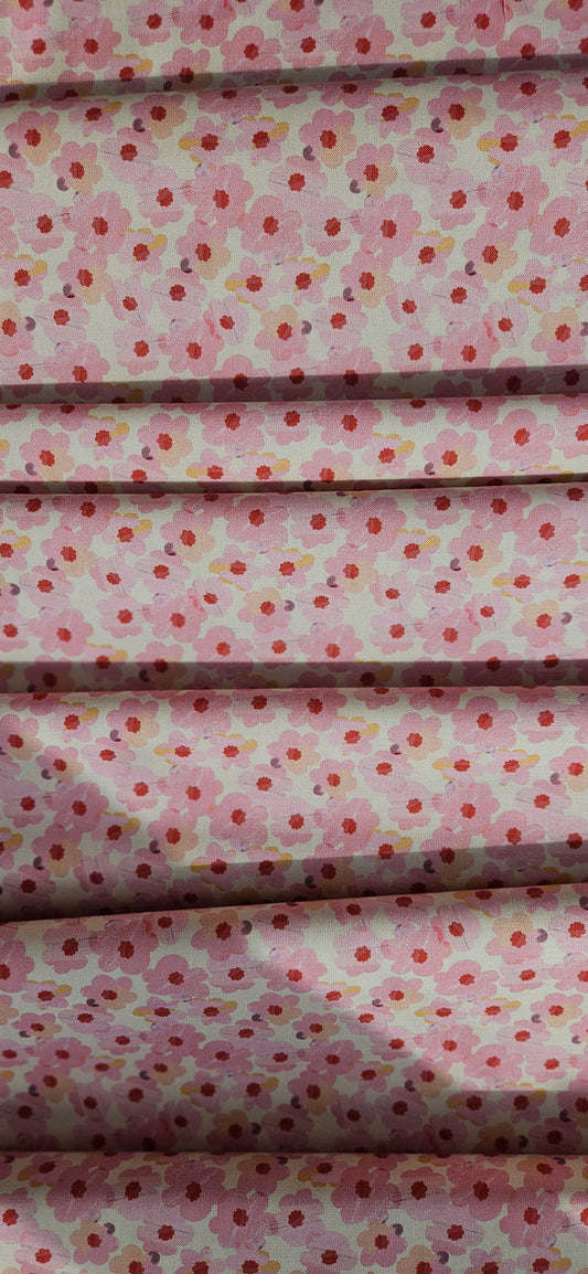 Lewis & Irene Cotton Fabric - Flower Market Collection - Pink Roses
