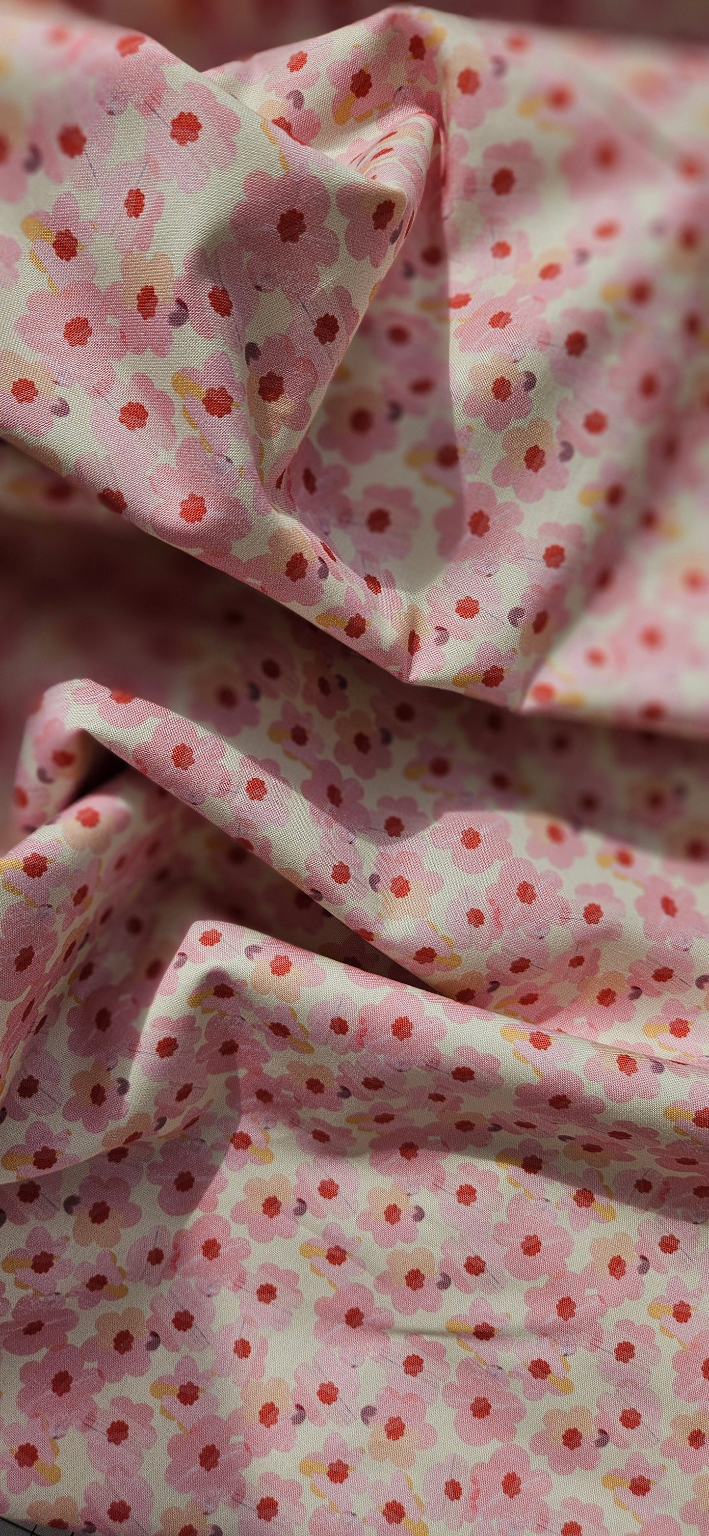 Lewis & Irene Cotton Fabric - Flower Market Collection - Pink Roses