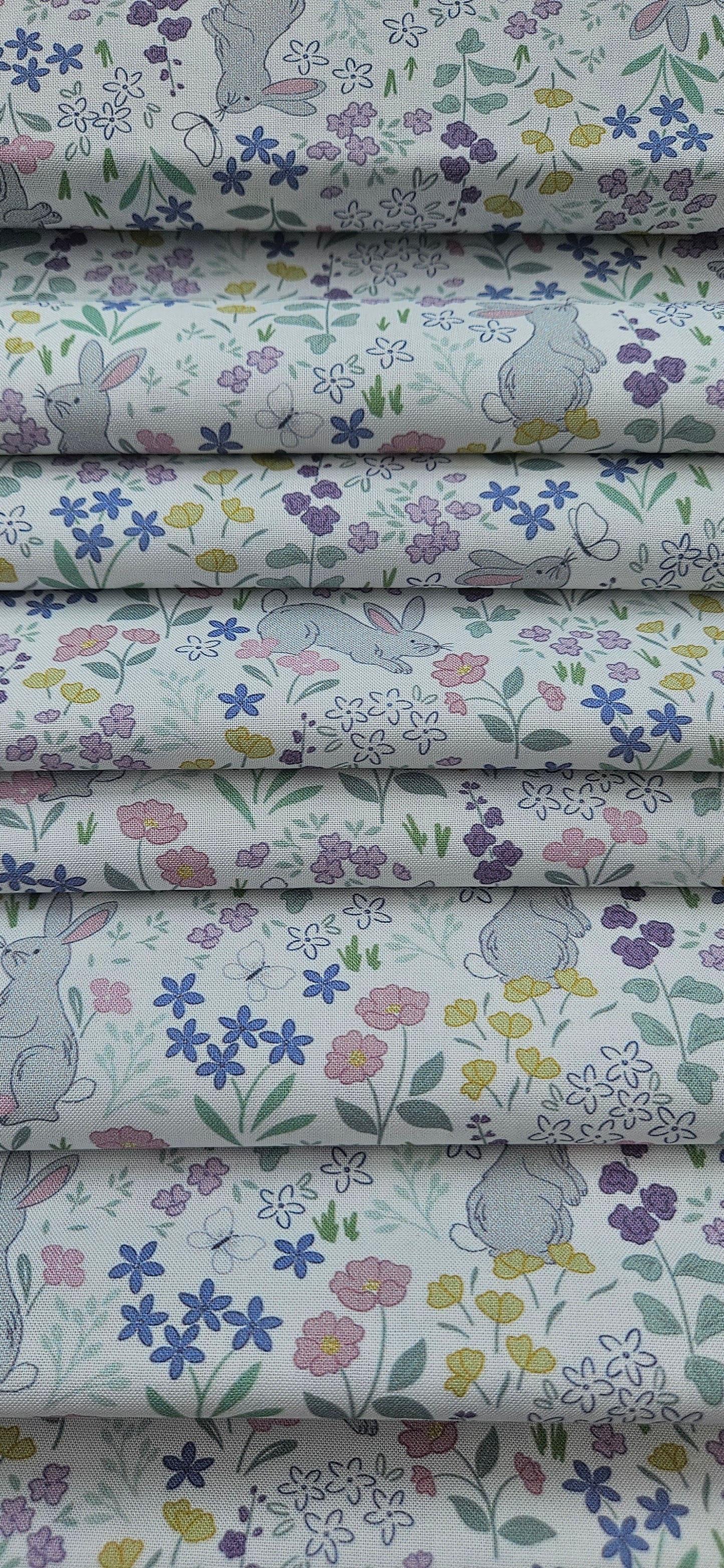 Lewis & Irene Dear Spring Collection Chasing Tails White Cotton Fabric by Cassandra Connolly | 100% Premium Quilting Fabric