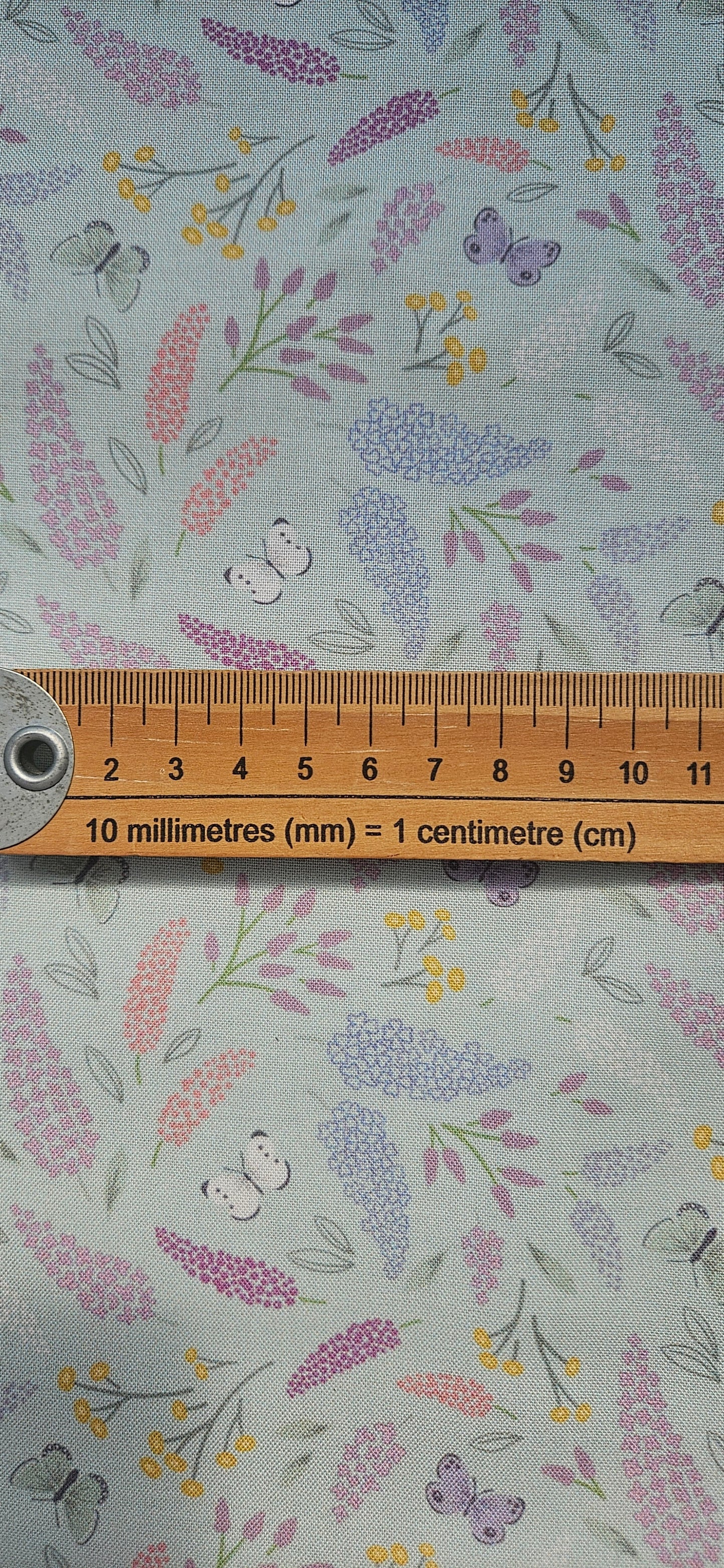 Lewis & Irene Dear Spring Collection Symphony Pale Turquoise Cotton Fabric by Cassandra Connolly | 100% Premium Quilting Fabric