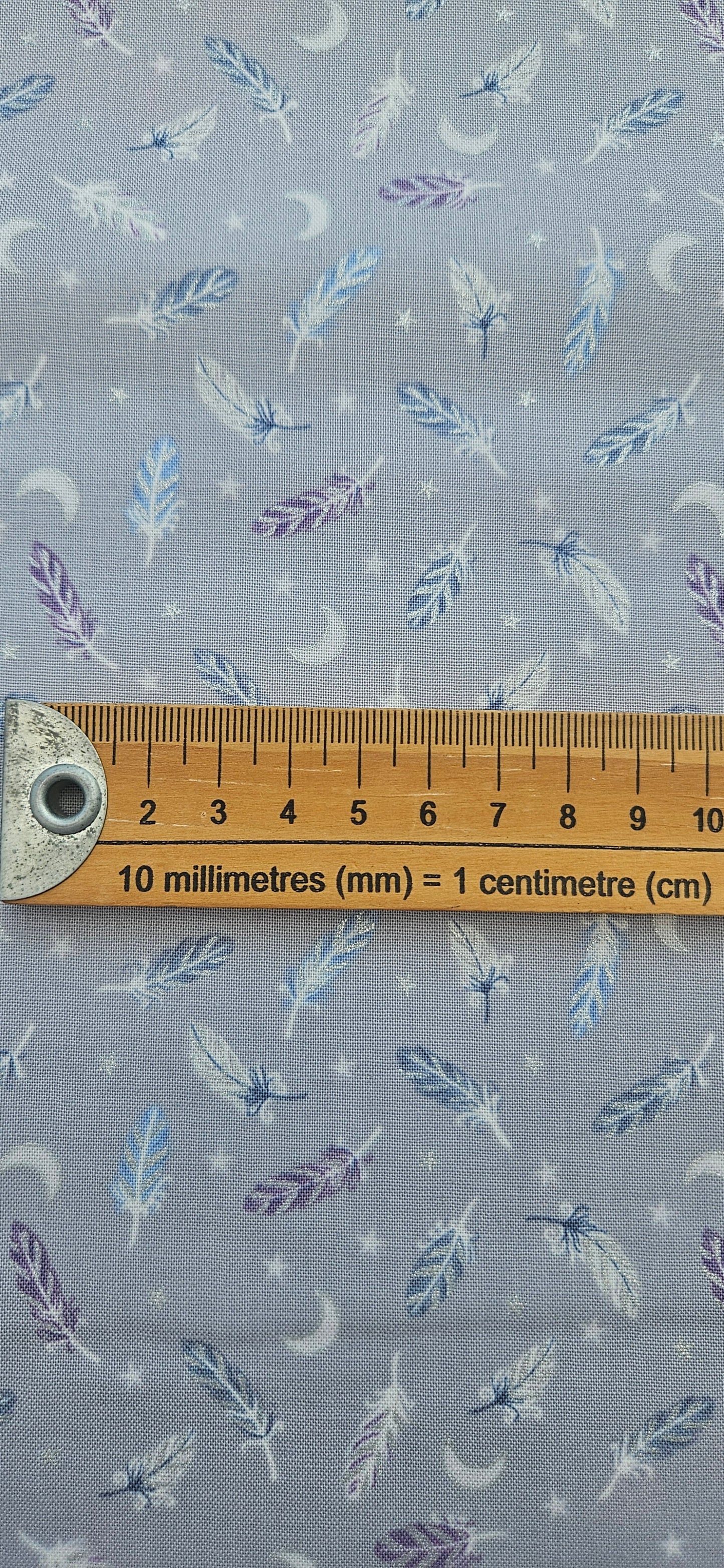 Lewis & Irene Enchanted Feathers Collection Stars Grey Cotton Fabric | 100% Premium Quilting Fabric
