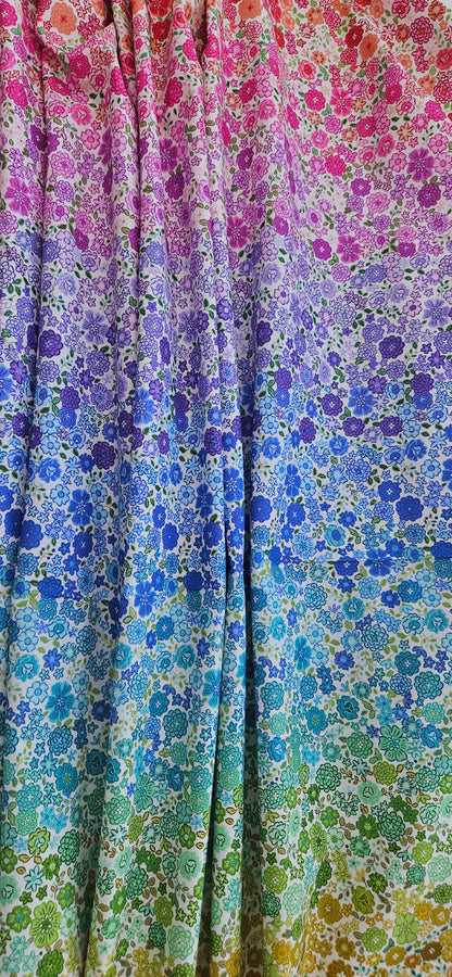Lewis & Irene Cotton Fabric – Boho Blooms Ombre | Premium Quilting Cotton Fabric
