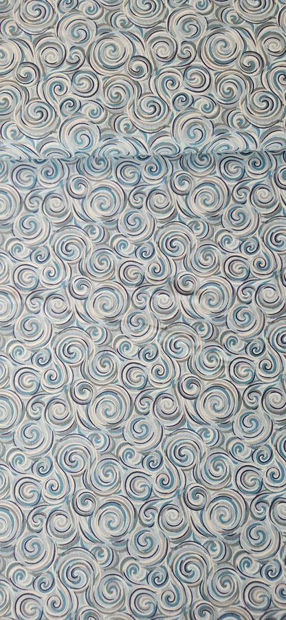 Lewis & Irene Where the Sky Dances Pocket Pillow Cushion Panel – One Yard Cotton Fabric Panel with Pearl