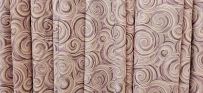 Lewis & Irene Where the Sky Dances – Northern Lights Swirl Warm Lilac Cotton Fabric | 100% Premium Quilting Cotton