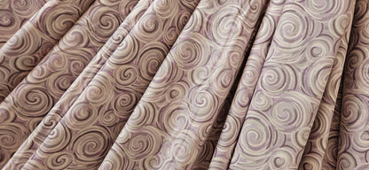 Lewis & Irene Where the Sky Dances – Northern Lights Swirl Warm Lilac Cotton Fabric | 100% Premium Quilting Cotton
