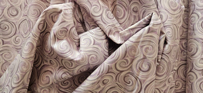 Lewis & Irene Where the Sky Dances – Northern Lights Swirl Warm Lilac Cotton Fabric | 100% Premium Quilting Cotton