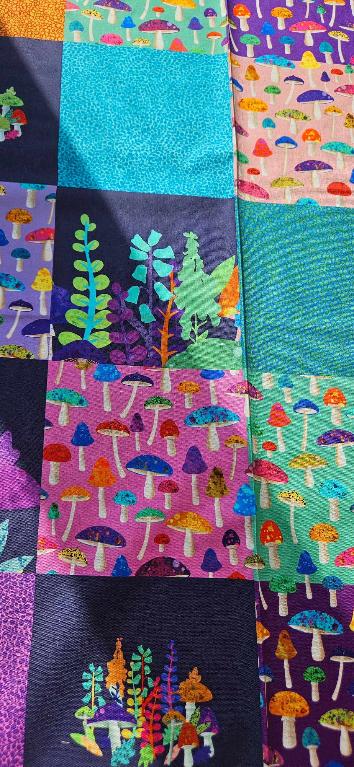 Lewis & Irene The Psychedelic Woodland – Magical Plants 5" Squares Fabric Panel
