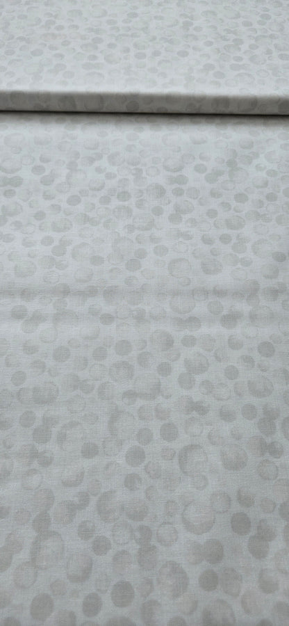 Lewis & Irene Bumbleberries White premium quilting cotton blender fabric with a subtle tonal design.
