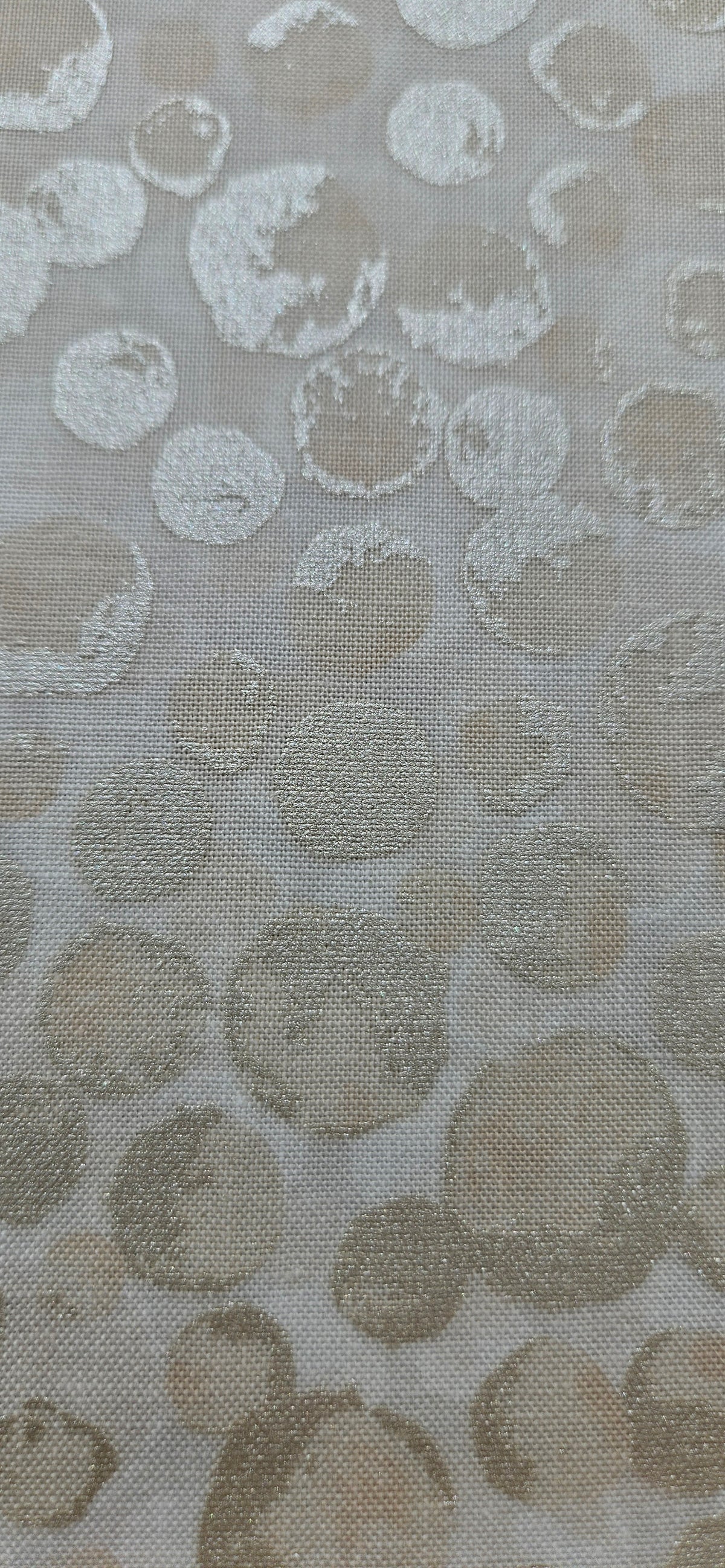 Lewis & Irene Bumbleberries Cream Pearl premium quilting cotton blender fabric with a subtle pearlescent finish.