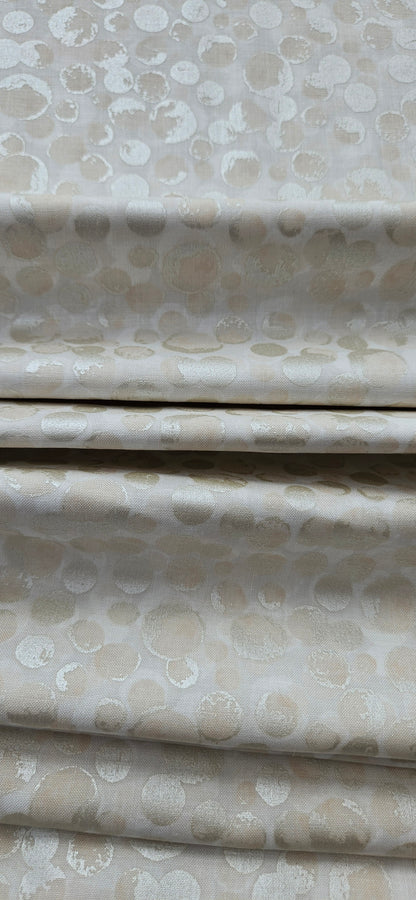 Lewis & Irene Bumbleberries Cream Pearl premium quilting cotton blender fabric with a subtle pearlescent finish.