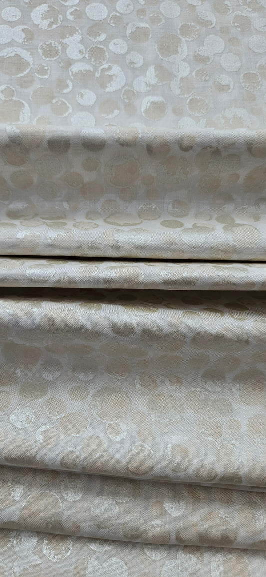 Lewis & Irene Bumbleberries Cream Pearl premium quilting cotton blender fabric with a subtle pearlescent finish.