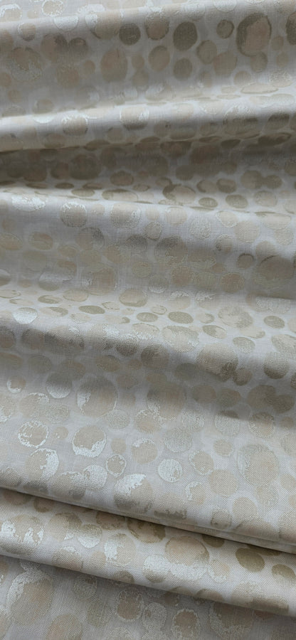 Lewis & Irene Bumbleberries Cream Pearl premium quilting cotton blender fabric with a subtle pearlescent finish.