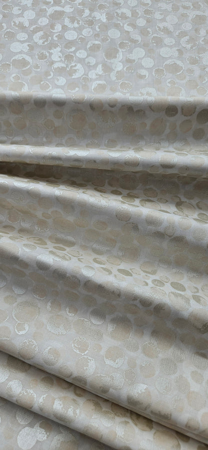 Lewis & Irene Bumbleberries Cream Pearl premium quilting cotton blender fabric with a subtle pearlescent finish.