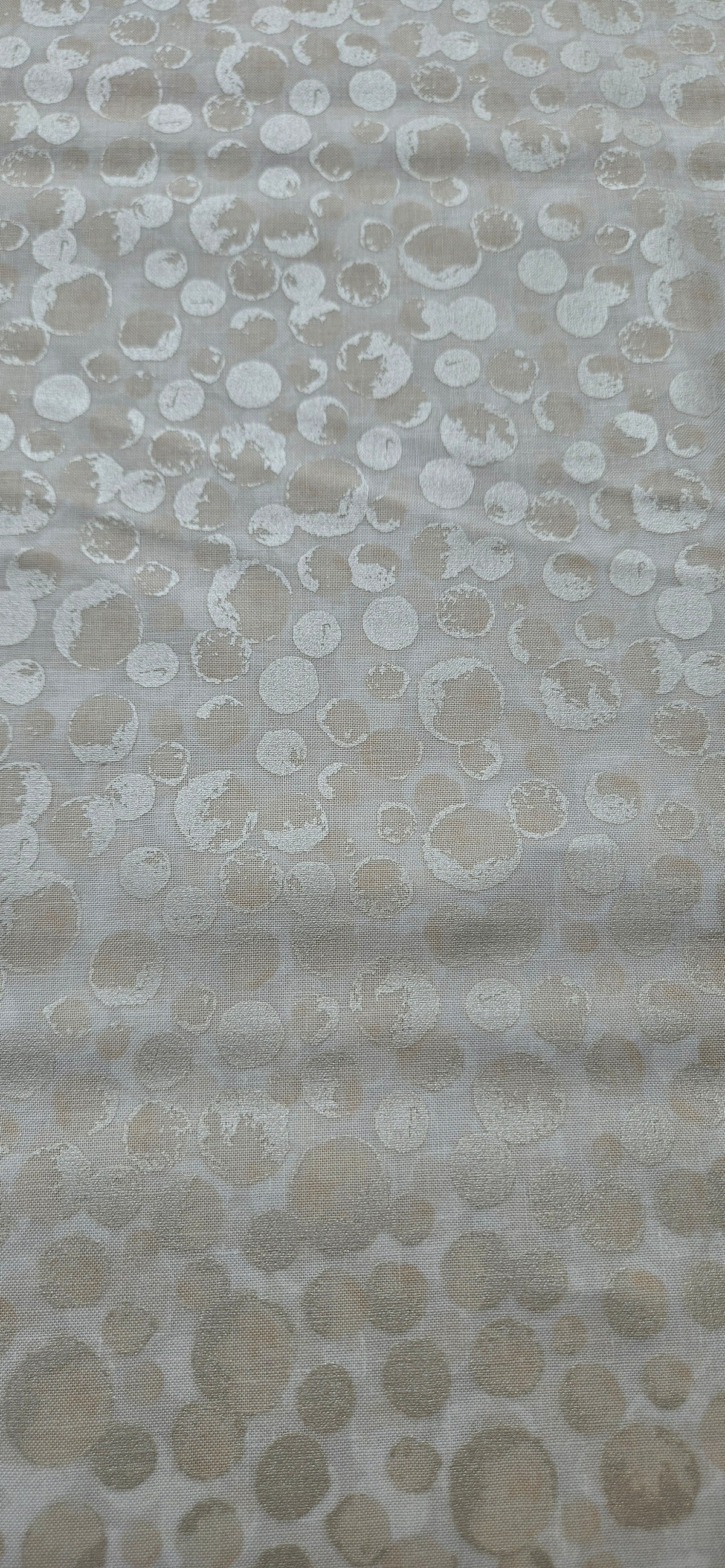 Lewis & Irene Bumbleberries Cream Pearl premium quilting cotton blender fabric with a subtle pearlescent finish.