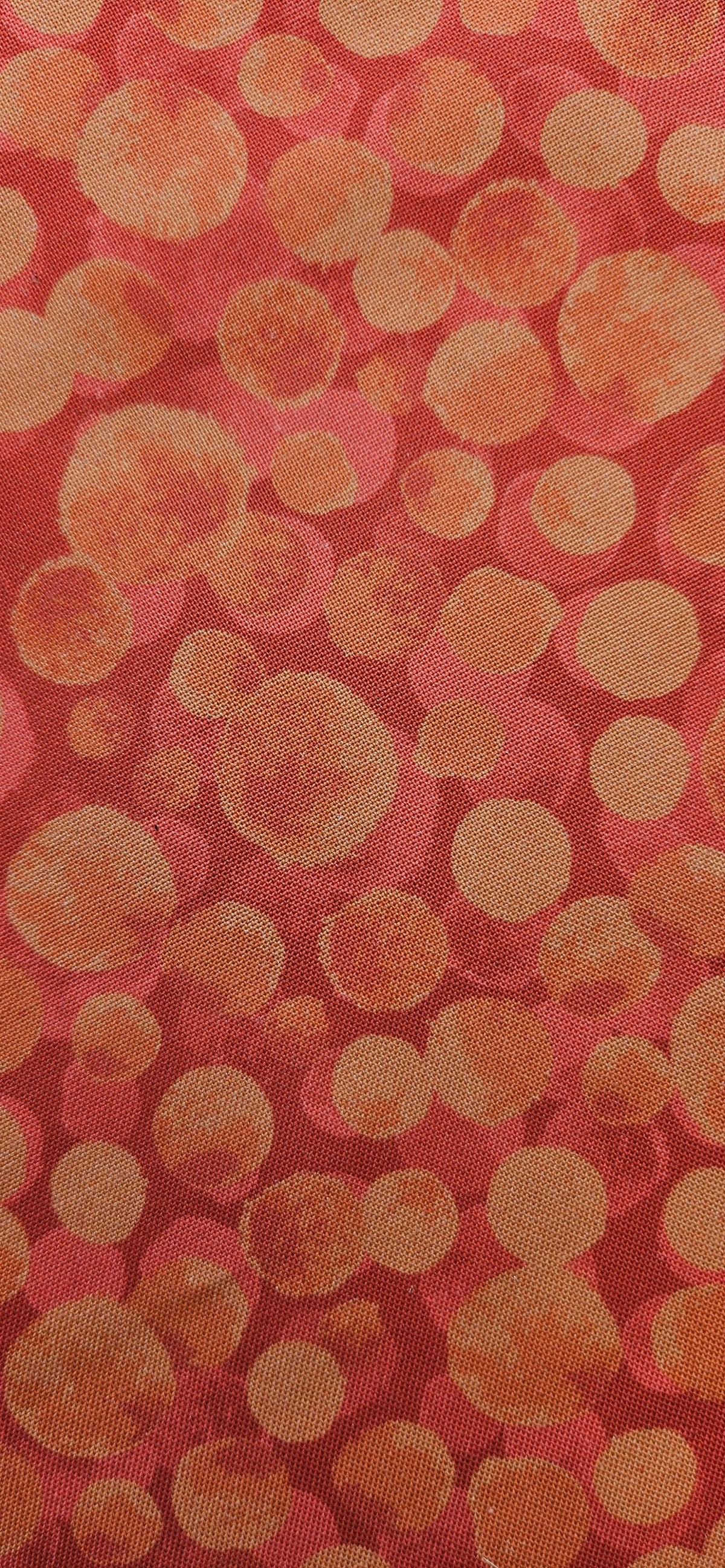 Lewis & Irene Bumbleberries Red Rust premium quilting cotton blender fabric in warm red and rust tones.