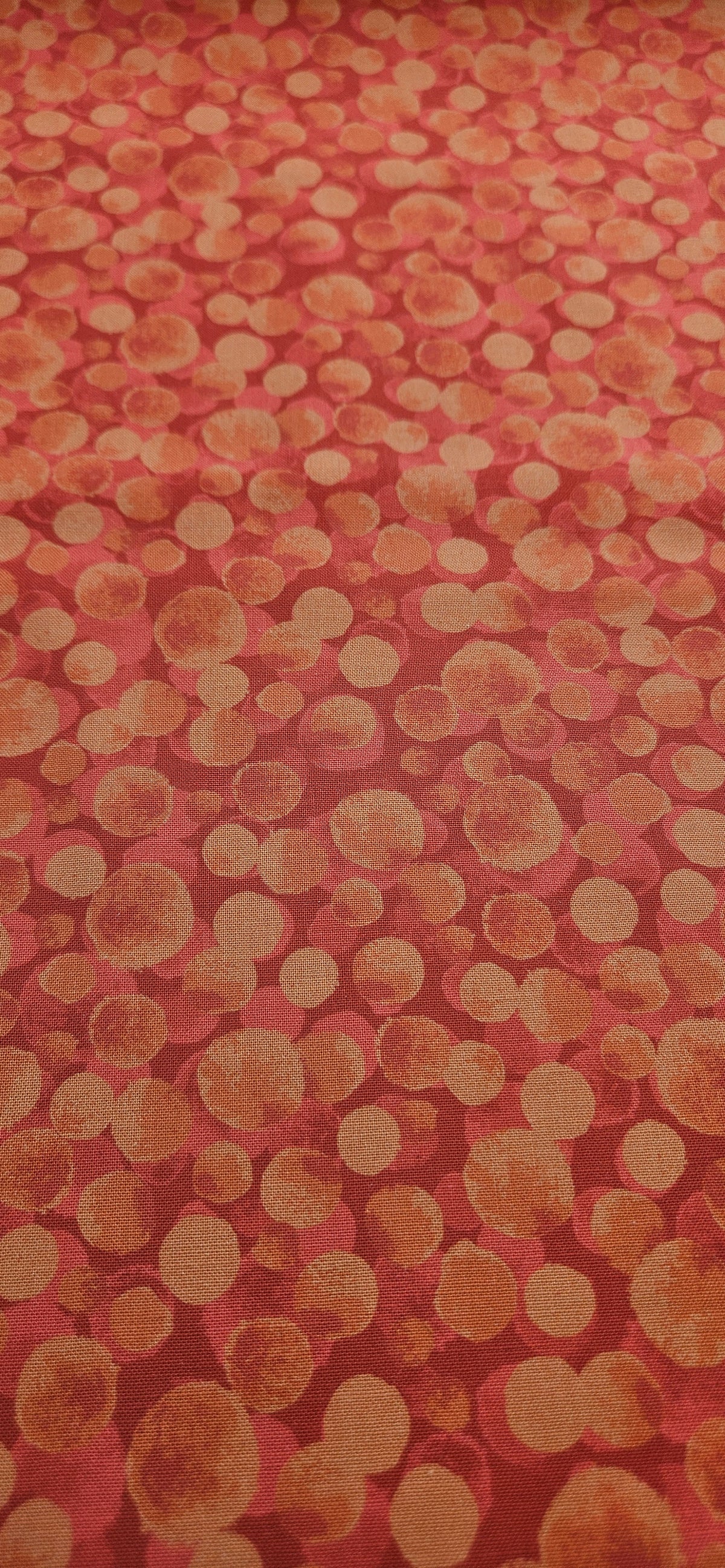 Lewis & Irene Bumbleberries Red Rust premium quilting cotton blender fabric in warm red and rust tones.