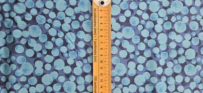Lewis & Irene Bumbleberries – Multi Blue Cotton Fabric | 100% Premium Quilting Cotton