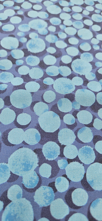 Lewis & Irene Bumbleberries – Multi Blue Cotton Fabric | 100% Premium Quilting Cotton