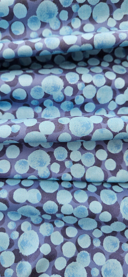 Lewis & Irene Bumbleberries – Multi Blue Cotton Fabric | 100% Premium Quilting Cotton