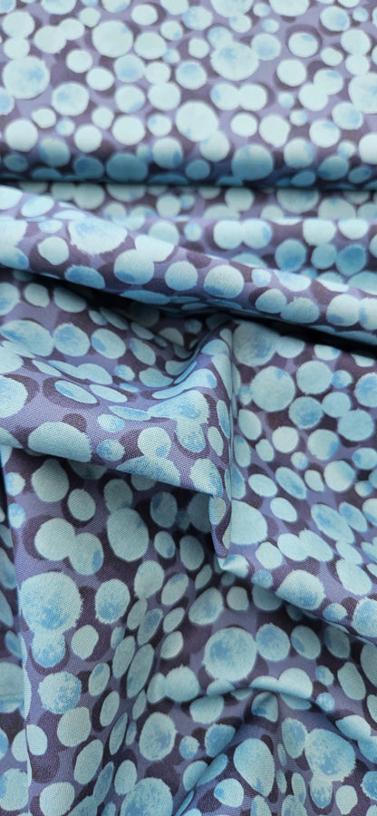 Lewis & Irene Bumbleberries – Multi Blue Cotton Fabric | 100% Premium Quilting Cotton
