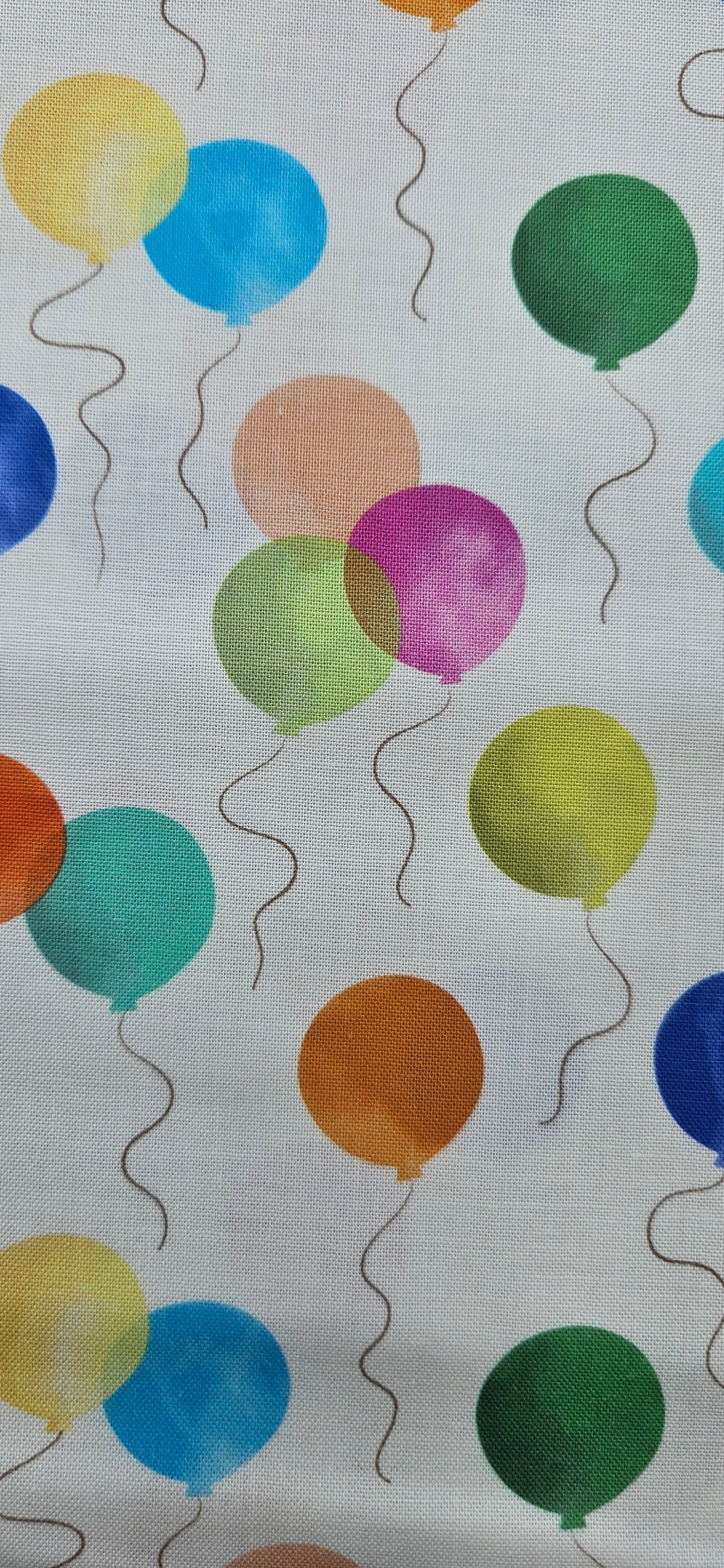Lewis & Irene Small Things… Celebration – Balloons Cotton Fabric | 100% Premium Quilting Cotton