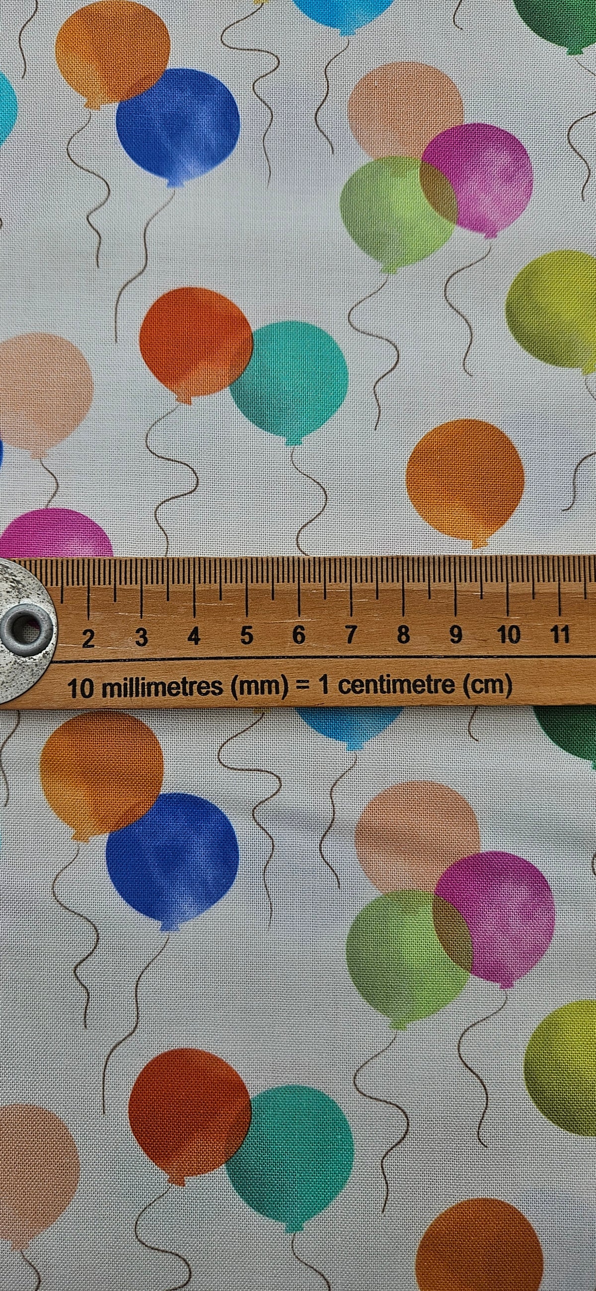 Lewis & Irene Small Things… Celebration – Balloons Cotton Fabric | 100% Premium Quilting Cotton