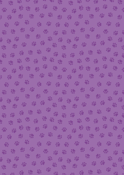 Lewis and Irene Purple Paw Prints