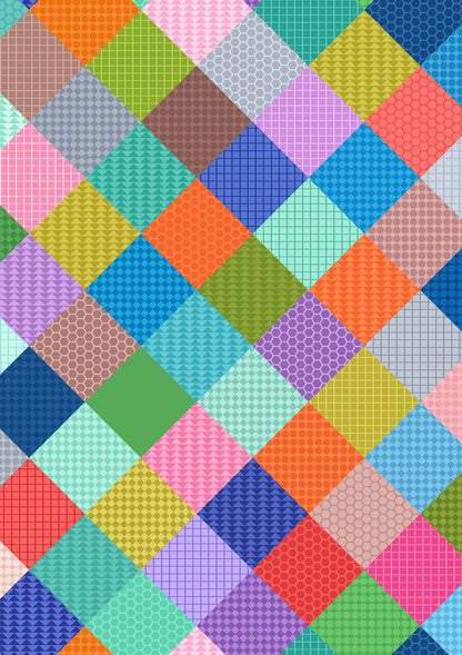 Lewis & Irene Cotton Fabric -Patchwork multi