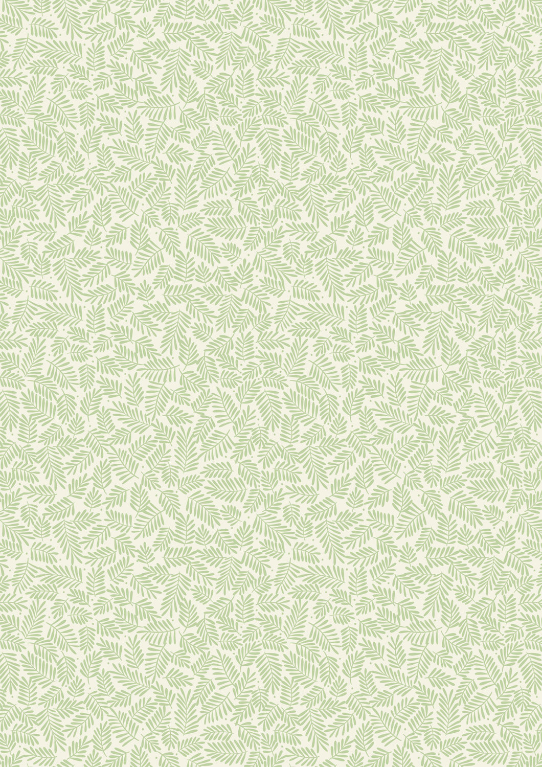 Lewis & Irene Cotton Fabric -Mini leaves on cream