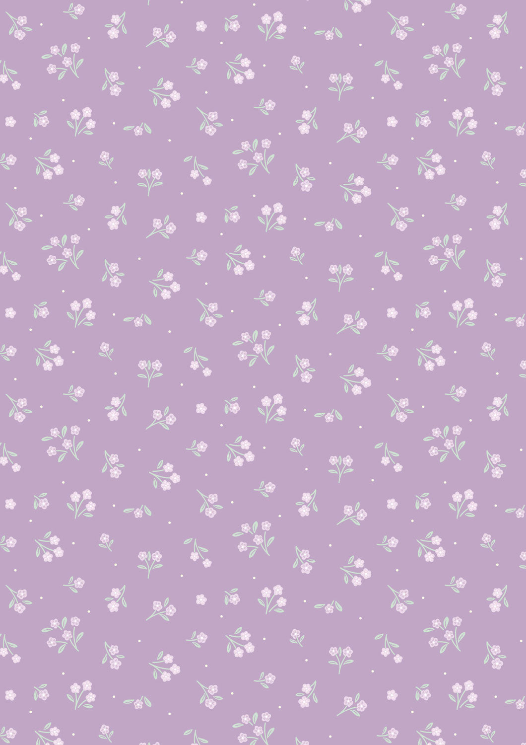 Lewis and Irene - Dear Spring - Ditsy Dance - Purple