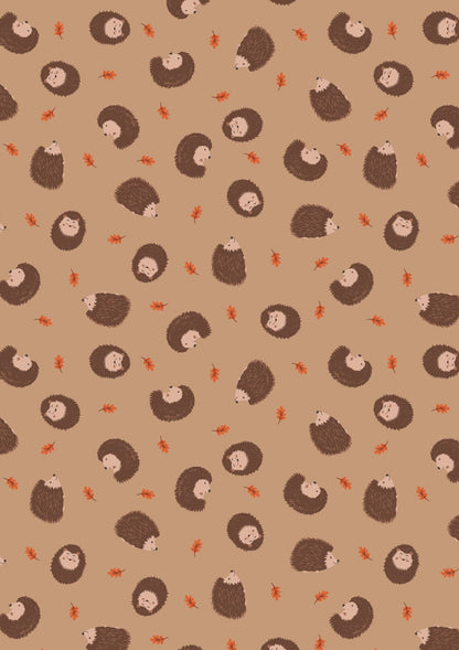 Lewis and Irene Hedgehogs on Light Brown