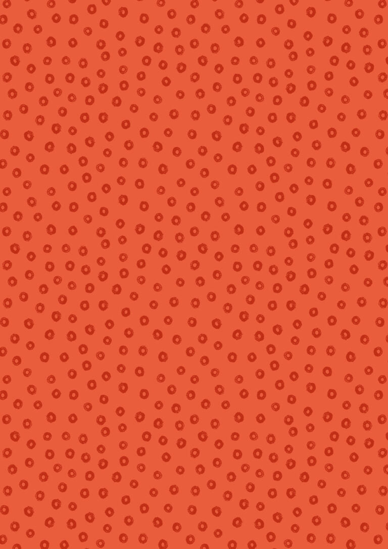 Lewis & Irene Creative Landscapes Sketchy Circle on Red Earth cotton fabric
