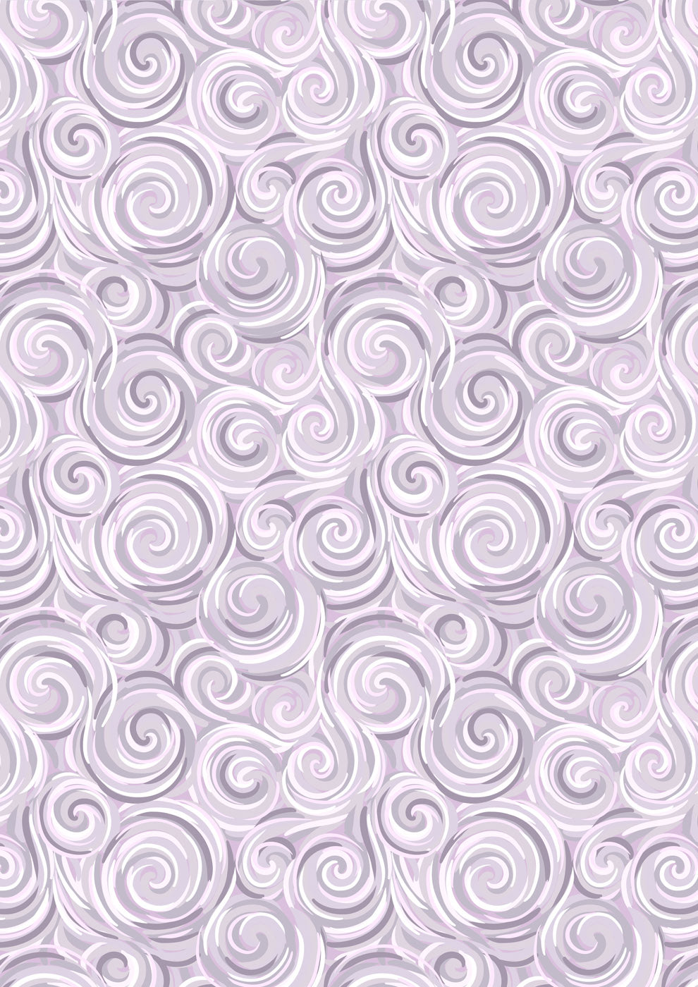 Lewis & Irene Where the Sky Dances – Northern Lights Swirl Warm Lilac Cotton Fabric | 100% Premium Quilting Cotton
