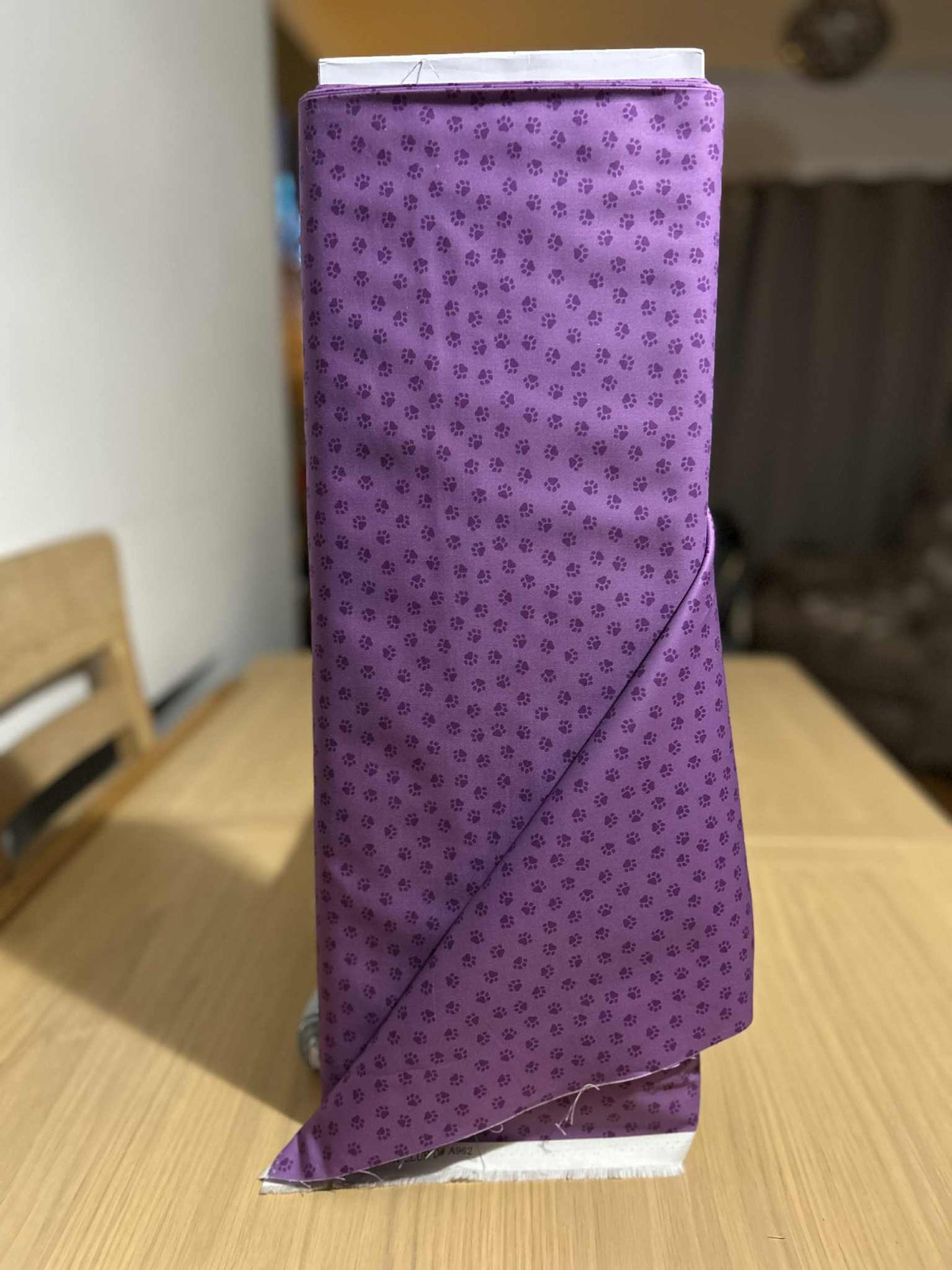 Lewis and Irene Purple Paw Prints