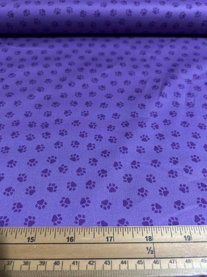 Lewis and Irene Purple Paw Prints