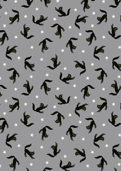Lewis & Irene Transylvania Glow Collection – 5 Fabric Bundle | Halloween Cotton Fabric Pack