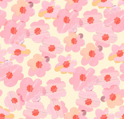 Lewis & Irene Cotton Fabric - Flower Market Collection - Pink Roses