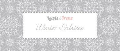 Lewis & Irene Winter Solstice – Trees on Midnight Blue with Gold Metallic Cotton Fabric | 100% Premium Quilting Cotton