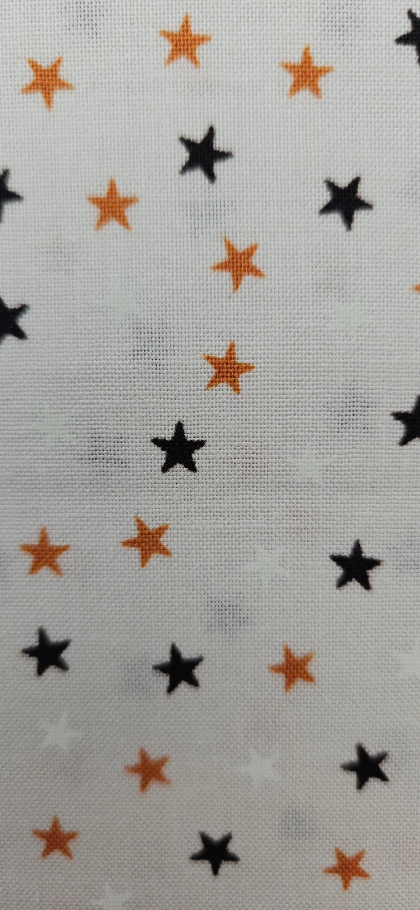Lewis & Irene Cotton Fabric – Stars on Cream Glow Fabric | Transylvania Glow Collection | Halloween Quilting Fabric | Sold by the Half Metre