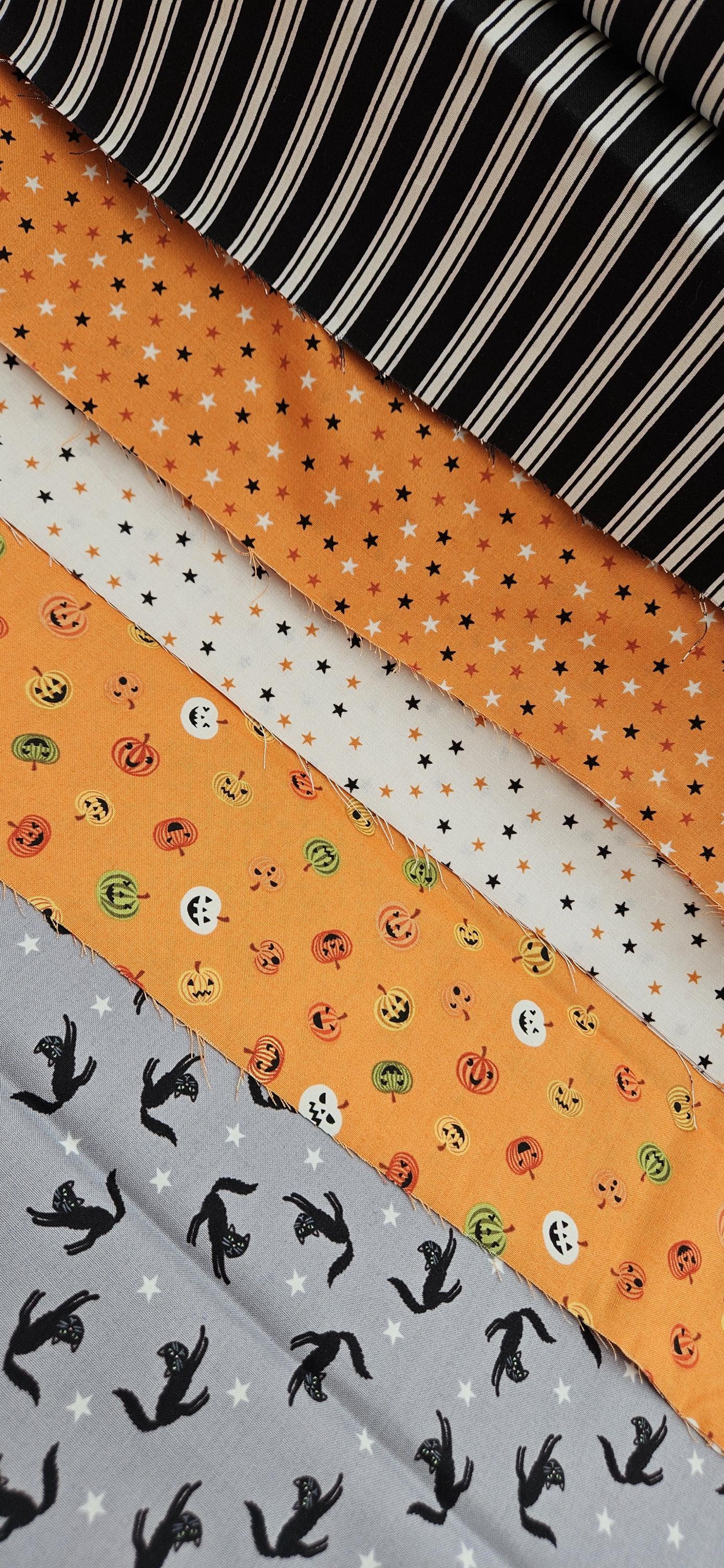 Lewis & Irene Transylvania Glow Collection – 5 Fabric Bundle | Halloween Cotton Fabric Pack