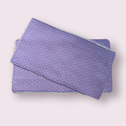 Polka Dot Burp Cloth and Reusable Wipe Bundle