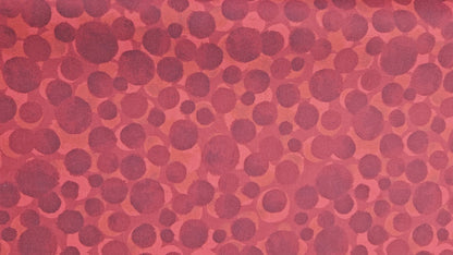 Lewis & Irene Bumbleberries Dark Red premium quilting cotton blender fabric with a subtle tonal design.