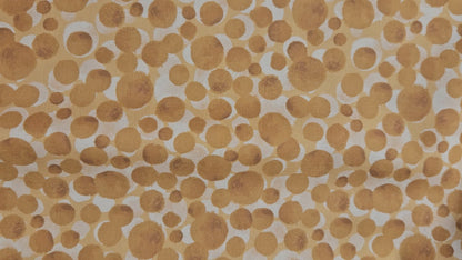 Lewis & Irene Bumbleberries – Cream on Gold Cotton Fabric | 100% Premium Quilting Cotton