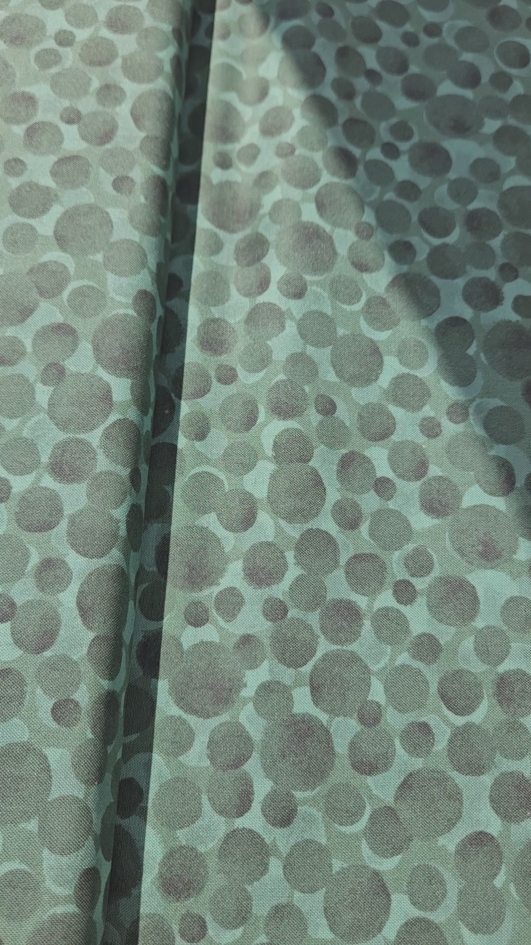 Lewis & Irene Bumbleberries Nordic Green premium quilting cotton blender fabric with a subtle tonal design.