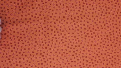 Lewis & Irene Creative Landscapes – Sketchy Circle on Red Earth Cotton Fabric