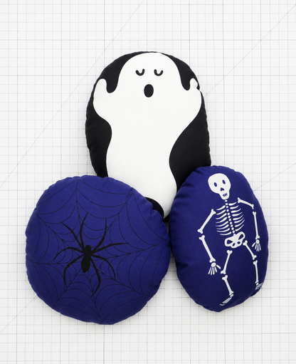 Lewis & Irene Haunted House – Glow in the Dark Treat Bags & Cut-Outs on Black Fabric Panel